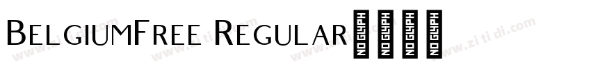 BelgiumFree Regular字体转换
